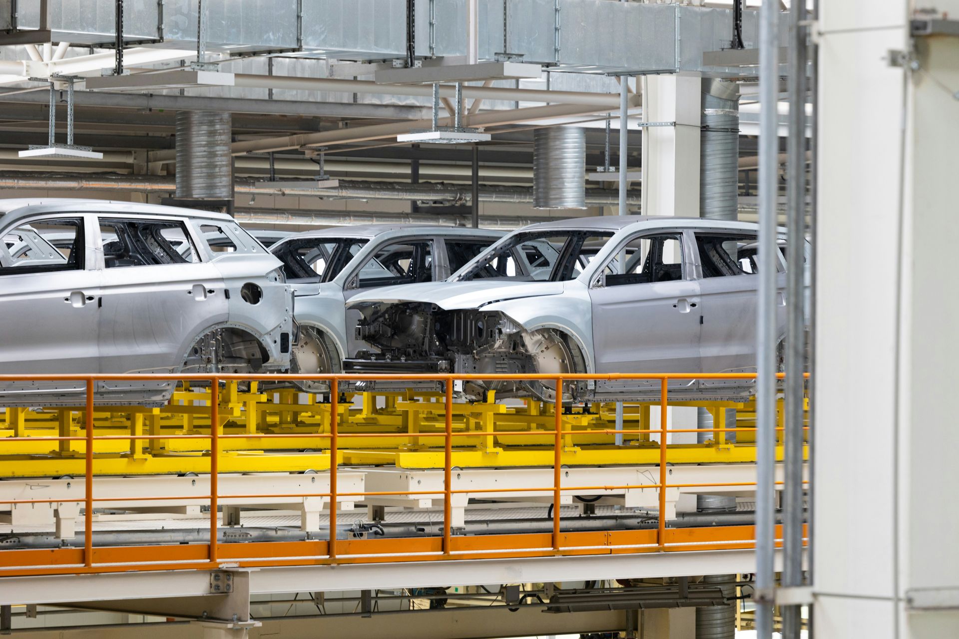 This hawk works at a Ford factory