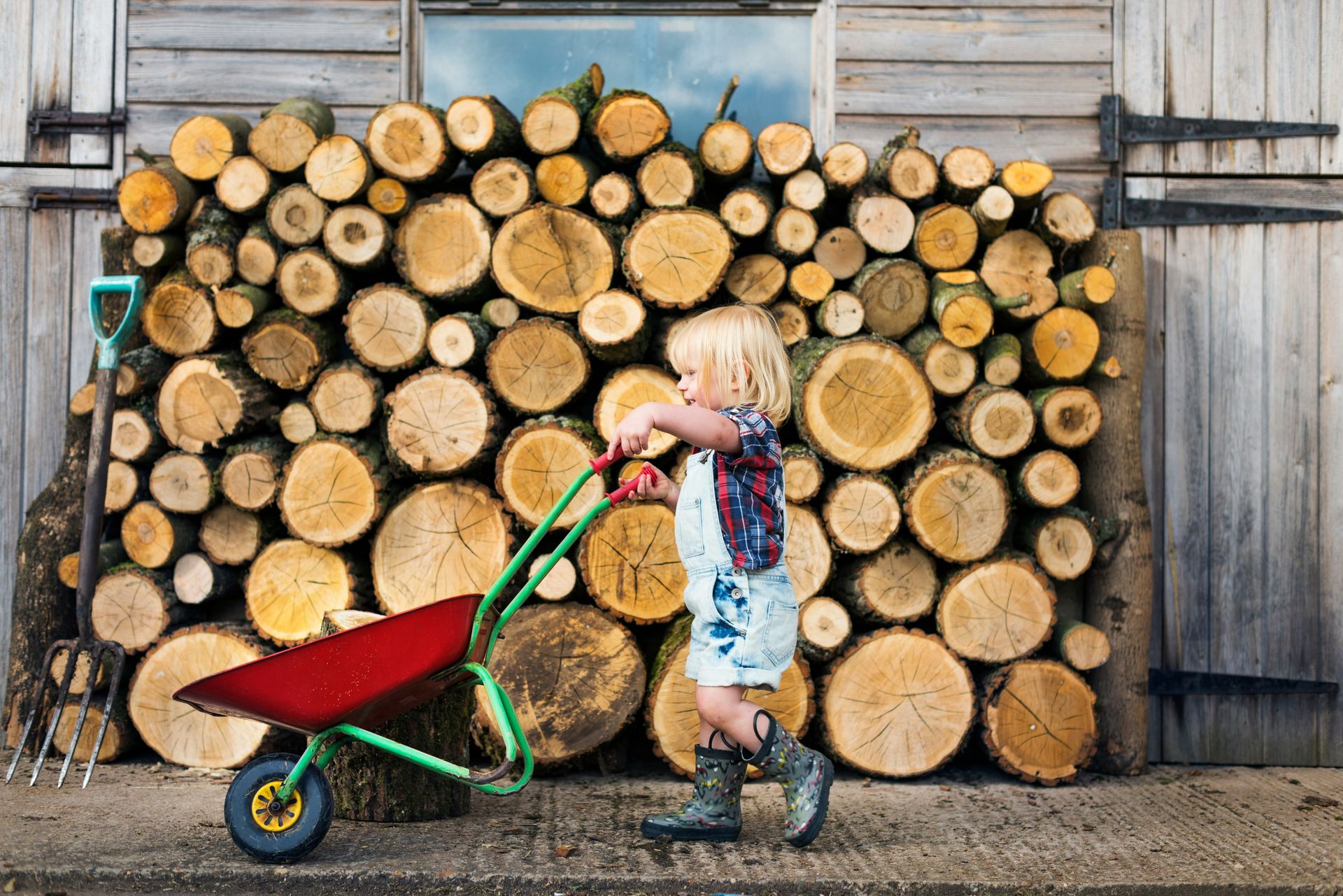 A playground where kids play with saws