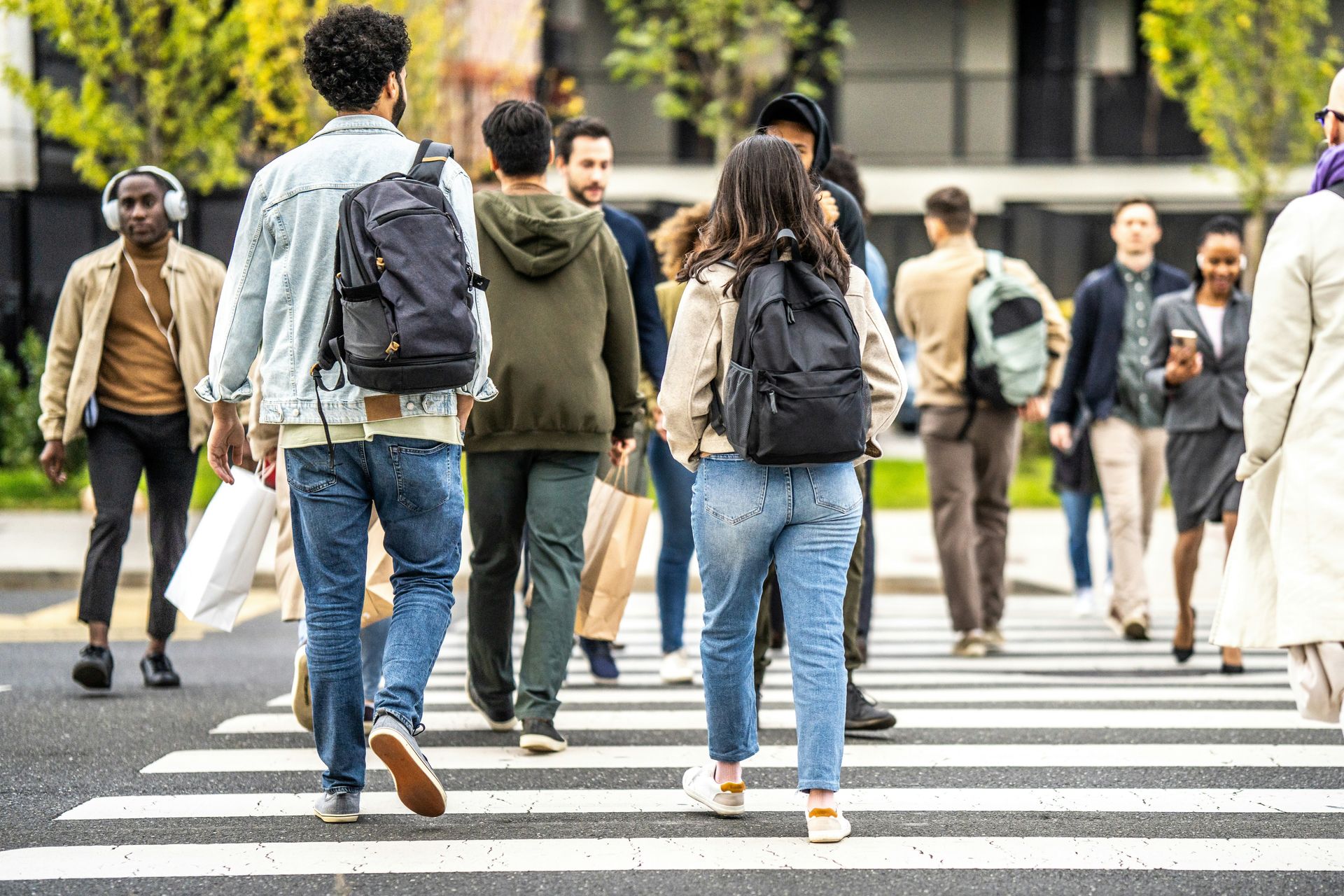 Almost everyone walks a little to the left
